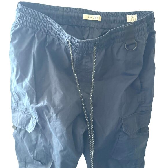 PacSun Cargo Jogger Blue Pants Womens Size M With packets  Y2K style skate - Picture 9 of 10